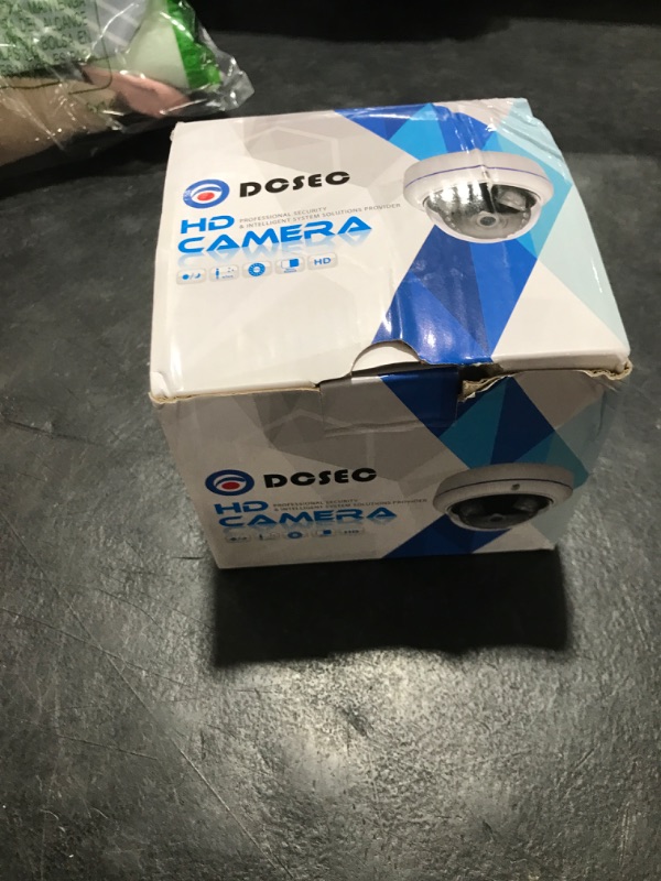Photo 1 of DCSEC HD 1080P 2MP 180 Degree Surveillance Security Camera Wired Coax Fisheye 1.7mm Lens Super Wide Angle Dome Camera Outdoor 4 in 1 (TVI/AHD/CVI/BNC Real Hybrid Analog CCTV Cameras) IR Night Vision