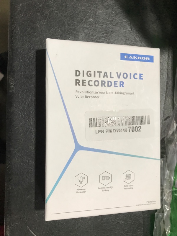 Photo 1 of EAKKOR 96GB Mini Voice Recorder,Digital Voice Recorder with Playback, Recording Device with AI Noise Cancelation,Audio Recorder with Line-in for Lectures