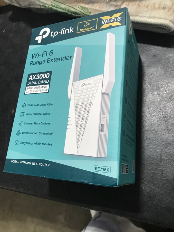 Photo 1 of TP-Link AX3000 WiFi 6 Range Extender, PCMag Editor's Choice, Dual Band WiFi Repeater Signal Booster with Gigabit Ethernet Port, Access Point, APP Setup, OneMesh Compatible (RE715X)