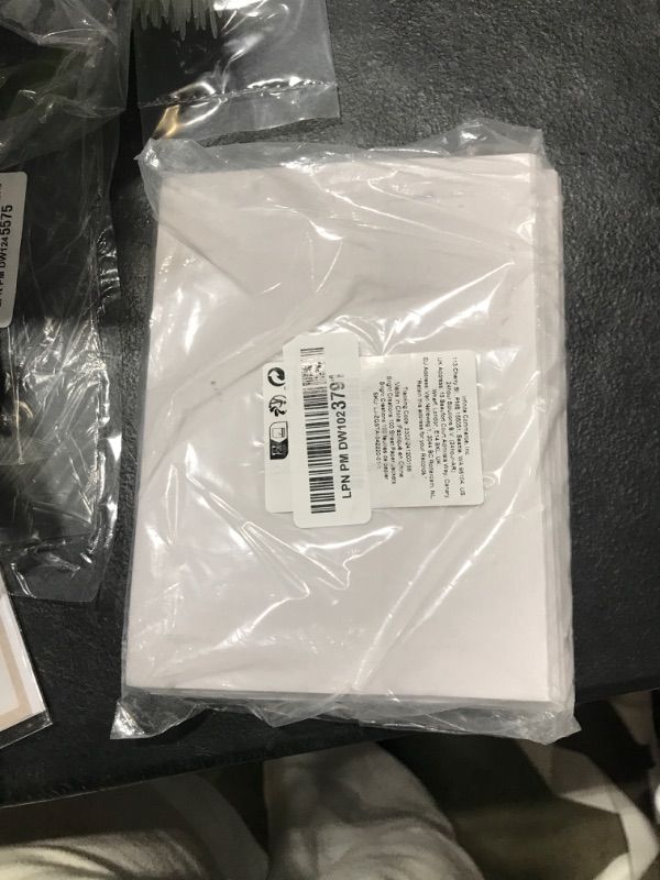 Photo 1 of 100 Pack Vellum Jackets for 5x7 Invitations, Pre-Folded Bulk Transparent Paper Envelope Liners for Wedding Cards and Scrapbooking