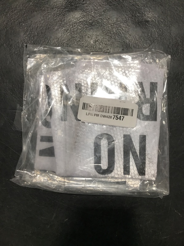 Photo 1 of 2 Pack “No Parking” Message Collars Cone Sleeve, Parking Signs for Traffic Safety, Bright Reflective 360° High Visible Cone Topper, Suit for Outdoor Road Driveway