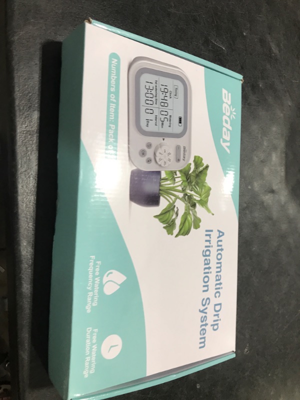 Photo 1 of Automatic Plant Waterer Self Watering System Indoor for 15 Potted Plants Pack of 2, Auto Drip Irrigation Kit Programmable Water Timer w Smart Humidity Detection, Green