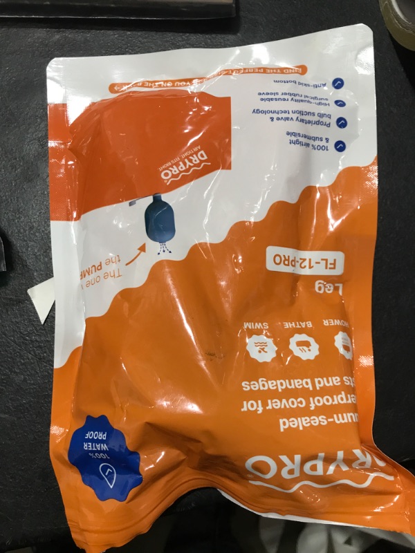 Photo 1 of DRYPRO Vacuum Sealed Waterproof Leg Cast Cover - Sized for Both Kids and Adults - Ideal for The Bath Shower or Swimming - Small Full Leg – (FL-12-PRO)