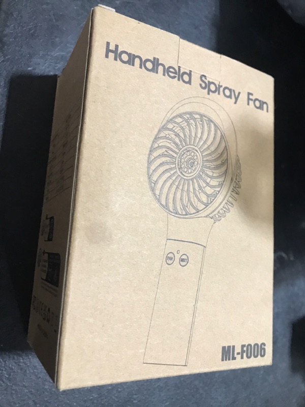 Photo 1 of PANERGY Handheld Misting Fan, Rechargeable Portable with Mist, Foldable Mini Fan for Women Girl Travel Makeup Outdoor Office