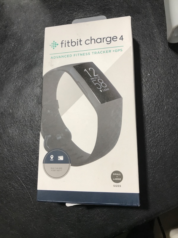 Photo 1 of Fitbit Charge 4 Black Advanced Fitness Tracker