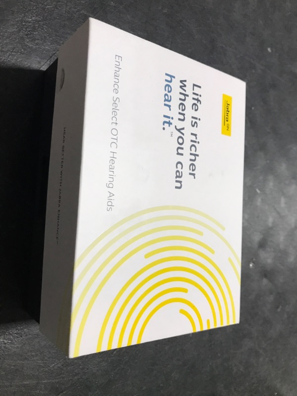 Photo 1 of Jabra Enhance Select 500 OTC Hearing Aids, Audiology Team Care Included, Bluetooth LE Audio & Bluetooth Streaming for Calls, Music, Media (iOS/Android), Nearly Invisible & Comfortable - Silver
