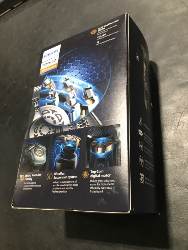 Photo 1 of Philips Norelco S9000 Prestige Electric Shaver with Qi-Charger, Precision Trimmer and Premium Case, SP9872/86