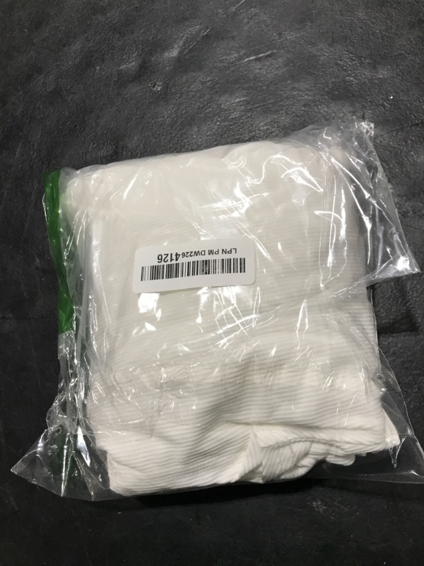 Photo 1 of 2025 Spring Summer Women's Split Maternity Dress Short Sleeve Ruched Pregnancy Clothes Fine Ribbed Baby Shower Dresses, 1, Off White, Medium