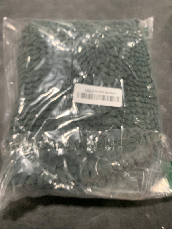 Photo 1 of OLANLY Bathroom Rugs 24x16, Extra Soft Absorbent Chenille Bath Rugs, Rubber Backing Quick Dry, Machine Washable Bath Mats for Bathroom Floor, Tub and Shower, Home Decor Accessories, Blackish Green
