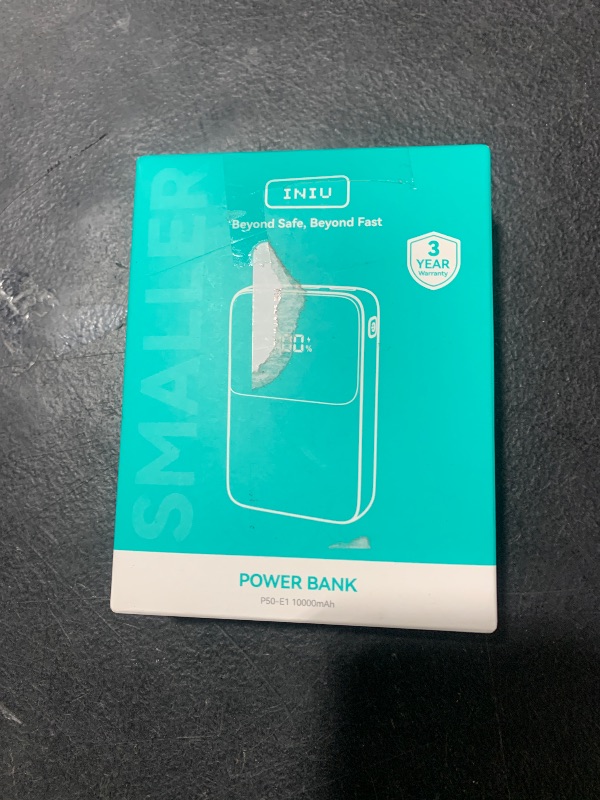Photo 1 of INIU Portable Charger, Ultra Small 10000mAh 45W PD Power Bank, USB C in&Out Fast Charging Battery Pack, External Phone Powerbank Compatible with iPhone 16 15 14 13 Samsung S22 S21