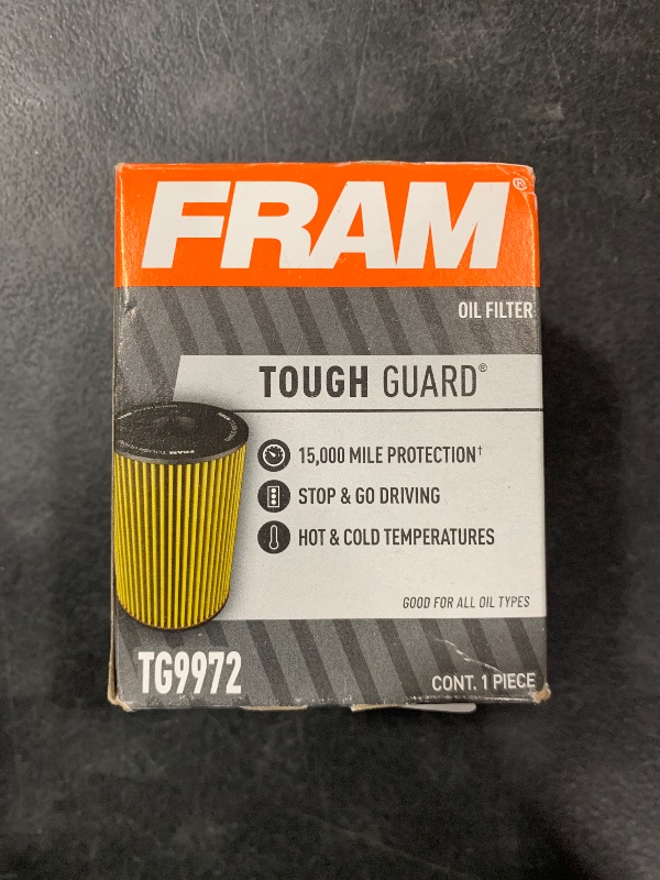 Photo 1 of FRAM Tough Guard Replacement Oil Filter TG9972, Designed for Interval Full-Flow Changes Lasting Up to 15K Miles