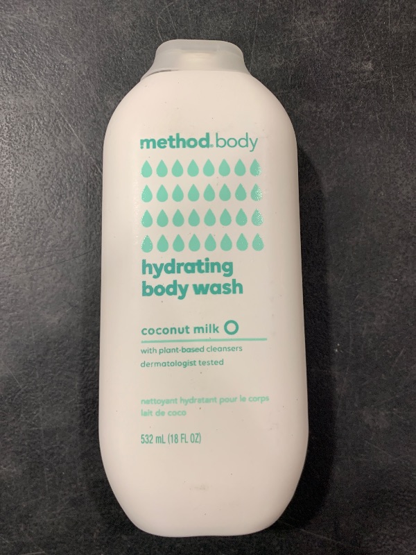Photo 1 of Method Body Wash, Hydrating Coconut Milk, Paraben and Phthalate Free, 18 oz (Pack of 1)