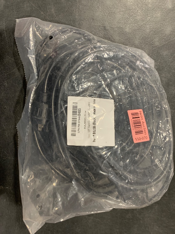 Photo 1 of 50FT Black Outdoor Extension Cord, Evenly Spaced 6 Outlets Plugs with Waterproof Cover, 16/3 SJTW Weatherproof Multiple Outlets Wire for Holiday Light and Halloween Christmas Decoration, ETL Listed