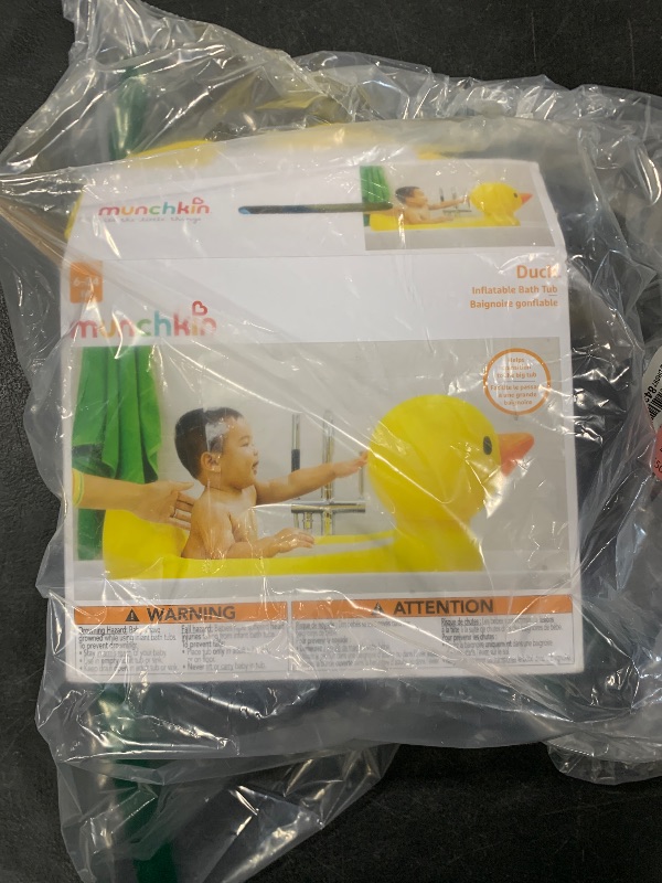 Photo 1 of Munchkin® Duck™ Inflatable Baby Bathtub with White Hot® Heat Alert, Classic Yellow Ducky