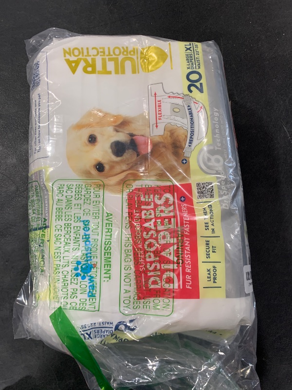 Photo 1 of Paw Inspired 20ct Disposable Dog Diapers | Female Dog Diapers Ultra Protection | Diapers for Dogs in Heat, Excitable Urination, or Incontinence (X-Large)