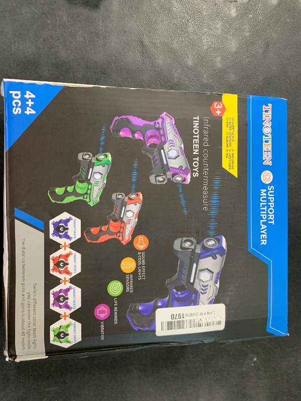 Photo 1 of TINOTEEN Laser Tag Guns Set with Vests Infrared Guns Set of 4 Players