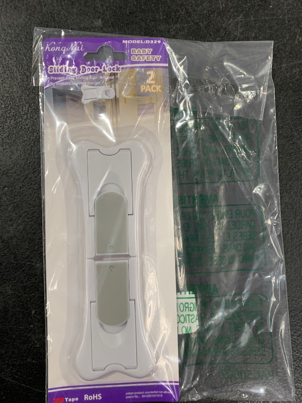 Photo 1 of Sliding Door Lock for Child Safety, Window Stoppers for Vertical Windows, Sliding Glass Door Lock for Baby Proof (2 Pack)