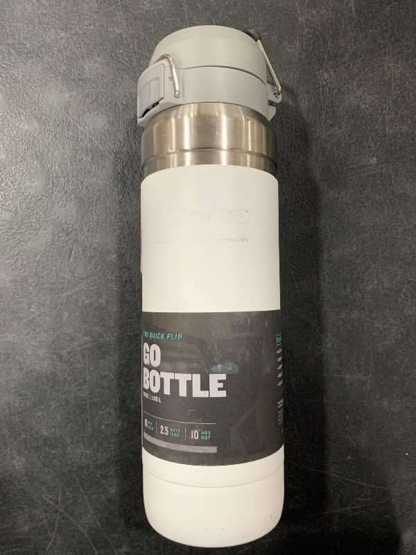 Photo 1 of Stanley Quick Flip GO Water Bottle 36 oz | Push Button Lid | Leakproof and Packable for Travel and Sports | Insulated Stainless Steel | BPA-Free | Frost