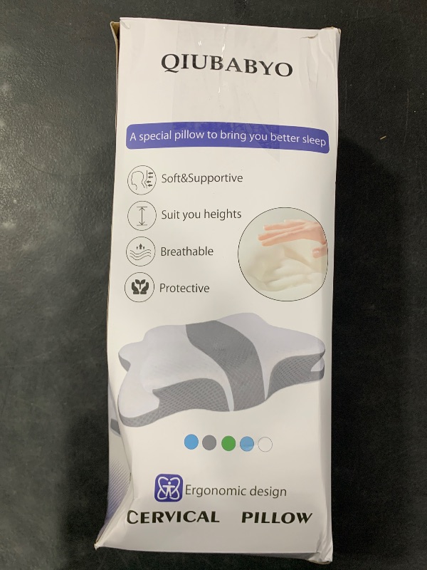 Photo 1 of Pain Relief Cervical Pillow for Neck Support,Adjustable Ergonomic Pillow Cozy Sleeping,Odorless Orthopedic Memory Foam Pillows,Contour Bed Pillow for Side Back Stomach Sleeper