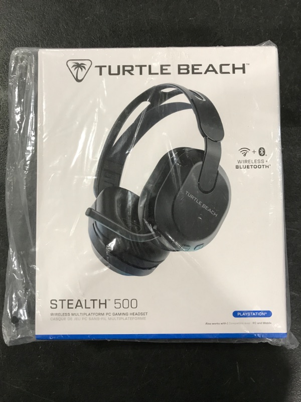 Photo 1 of Turtle Beach Stealth 500 Wireless Amplified Gaming Headset for PS5, PS4, PC, & Mobile – 40-Hr Battery, Bluetooth, Memory Foam Cushions, Flip-to-Mute Mic, EQ Presets, Companion App – Black