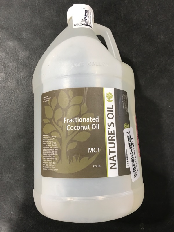 Photo 1 of Nature's Oil Fractionated Coconut Oil (MCT Oil) Oil Gallon for Massage, Diluting Essential Oils, Hair & Skin Care Moisturizer