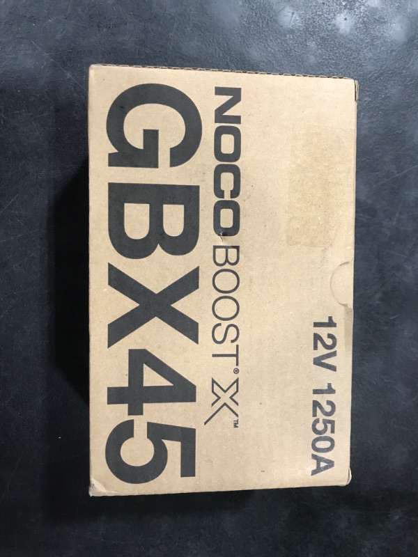 Photo 1 of NOCO Boost X GBX45 1250A 12V UltraSafe Portable Lithium Jump Starter, Car Battery Booster Pack, USB-C Powerbank Charger, and Jumper Cables for up to 6.5-Liter Gas and 4.0-Liter Diesel Engines
