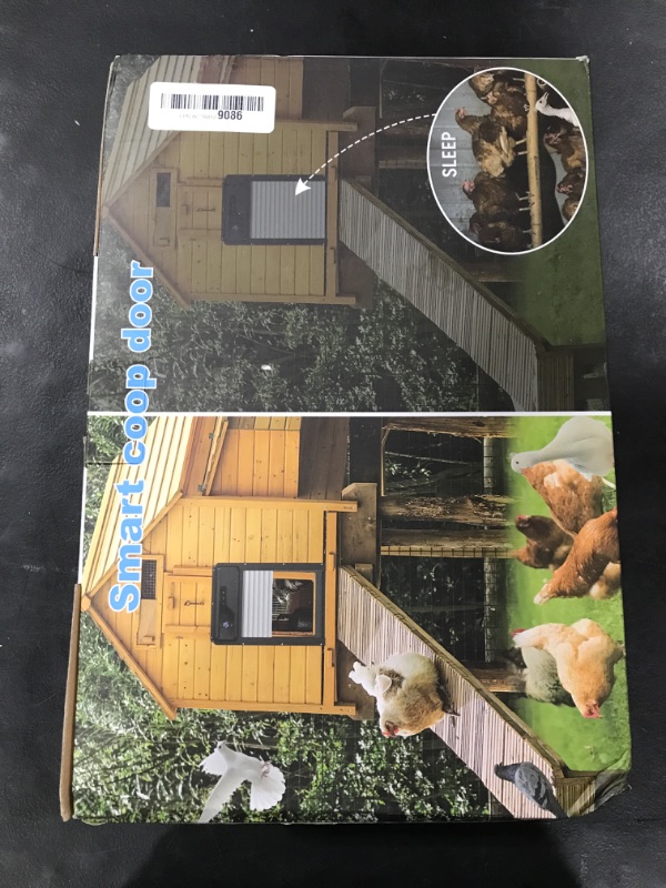 Photo 1 of Automatic Chicken Coop Door with WiFi HD1080P Camera,Auto Solar Chicken Coop Door Opener with Timer, APP Remote Control, 5000mA Battery, Night Vision, Alarm Drive (Black, 13in*9.4in*6.2in)