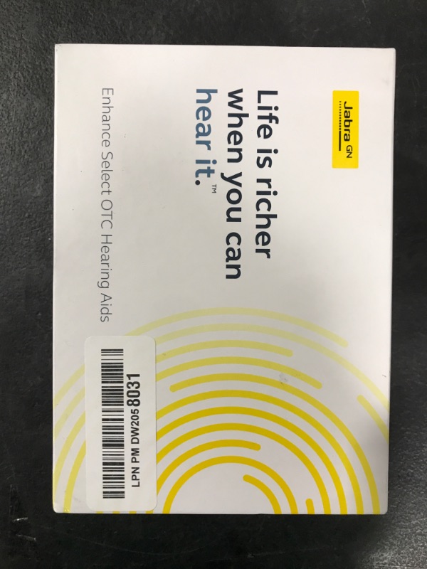 Photo 1 of Jabra Enhance Select 500 OTC Hearing Aids, Audiology Team Care Included, Bluetooth LE Audio & Bluetooth Streaming for Calls, Music, Media (iOS/Android), Nearly Invisible & Comfortable - Silver