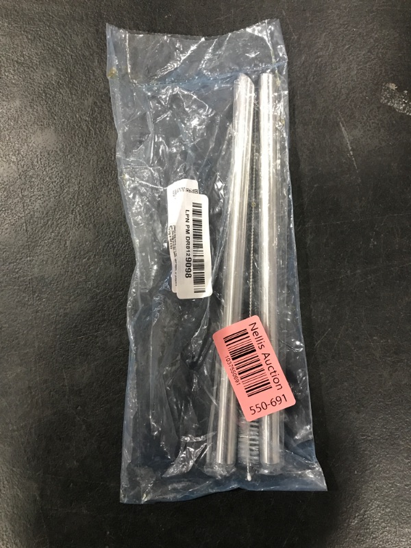 Photo 1 of 2 Point End BOBA Straw Stainless Steel Extra Wide 1/2" x 9.5" Long Tapioca Pearl Bubble Tea Thick FAT Poke Puncture - CocoStraw Brand