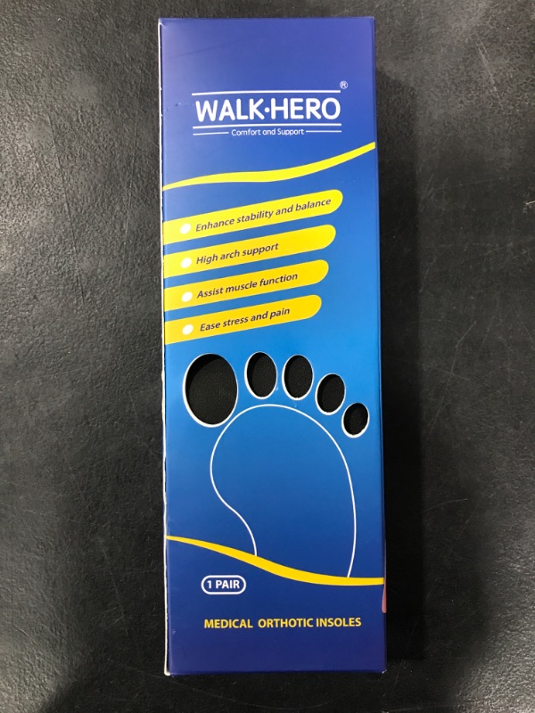 Photo 1 of Inserts Relieve Plantar Fasciitis - Flat Feet Insoles Arch Supports, Orthotic Insoles for Foot Pain Arch Pain Reduce Muscle Fatigue Absorb Shock (Mens 6-6.5 | Womens 8-8.5)