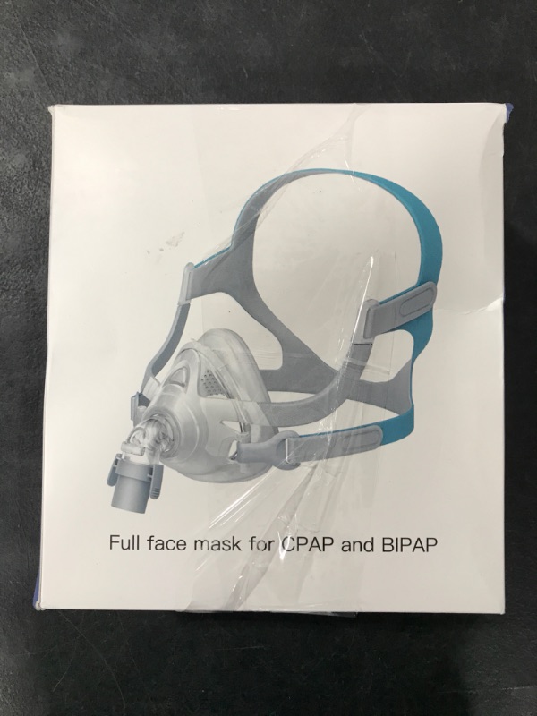 Photo 1 of TMS Comfort Series Nasal CPAP Mask Full Face - Reusable CPAP Supplies - Covers Nose and Mouth - Includes Headgear, Frame, Elbows and Full Face Mask Cushion