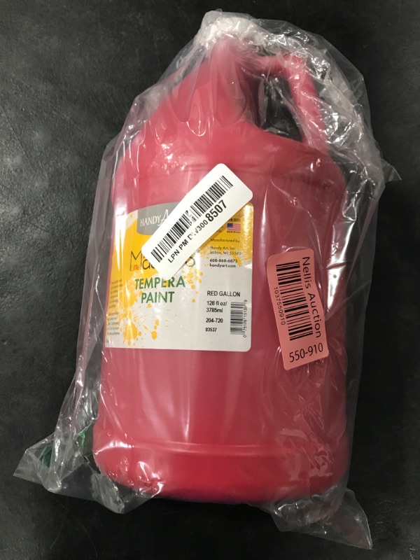 Photo 1 of Handy Art Little Masters Tempera Paint, 1 Gallon (Pack of 1), Red