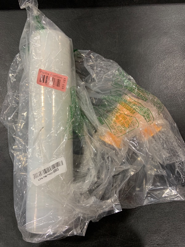 Photo 1 of TICONN Stretch Wrap Stretch Film Roll, 1000ft Industrial Strength 15 inch Wide Clear Plastic Wrap with Handles for Pallet Wrapping Shipping Moving