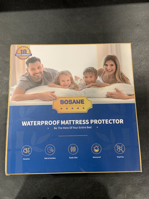 Photo 1 of 100% Waterproof Queen Mattress Protector Breathable Cooling 3D Air Fabric Mattress Cover Smooth Soft Hypoallergenic Noiseless Bed Cover Machine Washable Vinyl Free, 8-21'' Deep Pocket