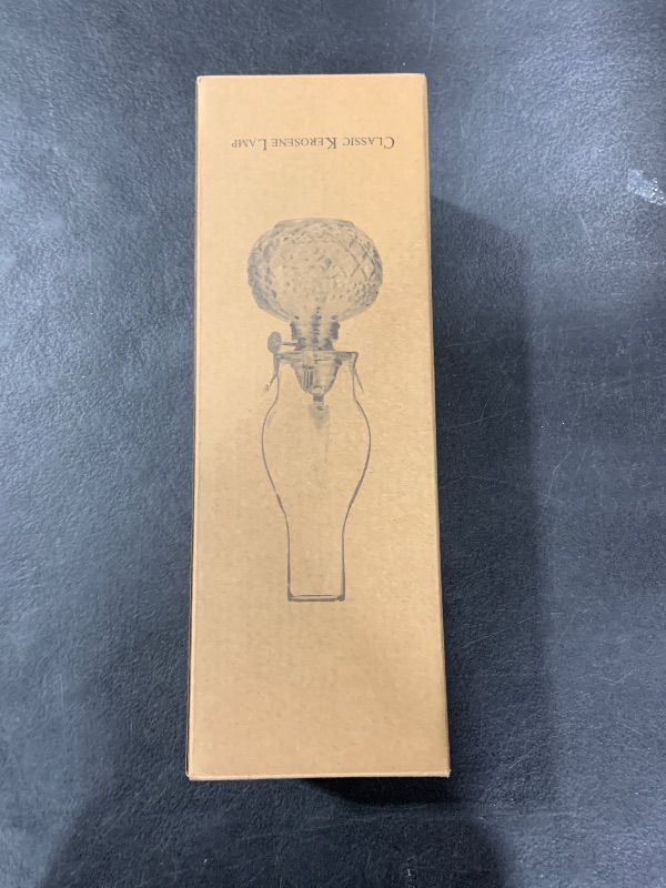 Photo 1 of Zhongpu Reach Large Oil Lamp for Indoor Use Vintage Clear Chamber Glass Oil Lantern Rustic Hurricane Kerosene Lamp with 2 Pcs Wicks for Home Tabletop Decor and Emergency Lighting