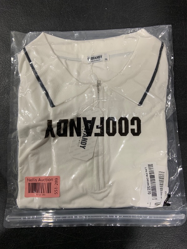 Photo 1 of COOFANDY Mens Polo Shirts Short Sleeve Zip Up Polo Shirt Casual Knitted Polo Shirts Dress Polo Shirts for Men Summer Fashion Banded Bottom Golf Shirts
