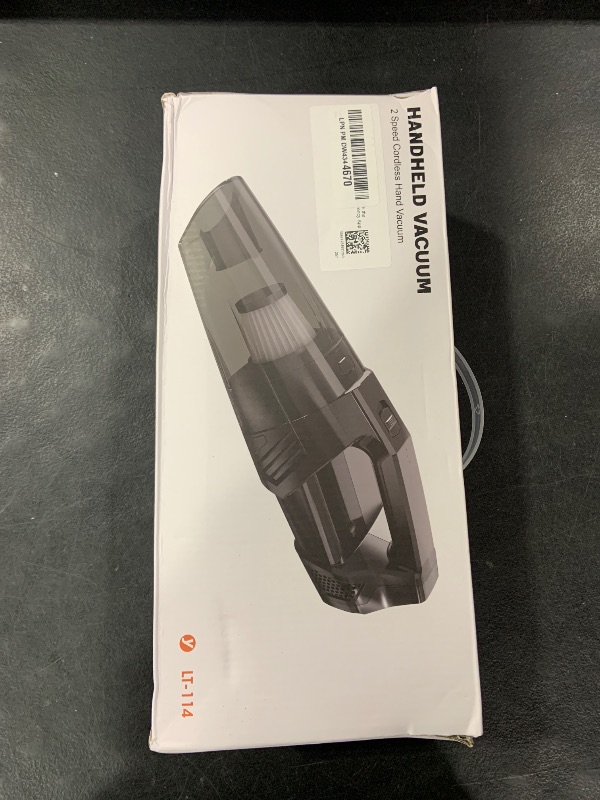 Photo 1 of Handheld Vacuum Cordless Car Vacuum Portable with LED Light, High Power Suction, Lightweight Rechargeable Hand Vacuum, Hand Held Vacuum Cleaner for Car Home Office, Pet Hair, Black