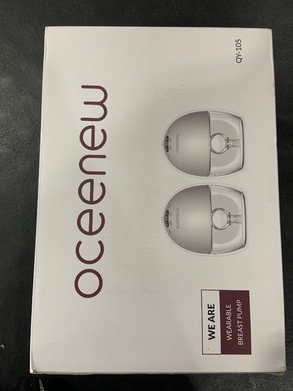 Photo 1 of Oceenew Breast Pump Hands Free Wearable of Baby Mouth, Strong Suction, Touch Control, 3 Modes & 9 Levels, Portable Electric Breast Pump with 24mm Shield and Flanges of 17/19/21mm, 2 Pack