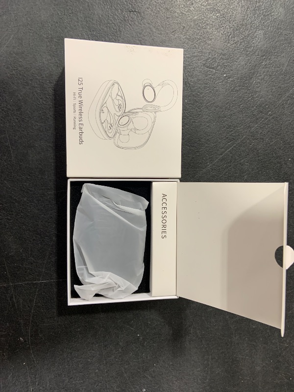 Photo 1 of Catitru Wireless Earbuds Bluetooth 5.3 Headphones Stereo Ear Buds, ENC Noise Cancelling Mic,IPX7 Waterproof Earphones with Hook for Android iOS Smart Phone Laptop Computer Sports - Black