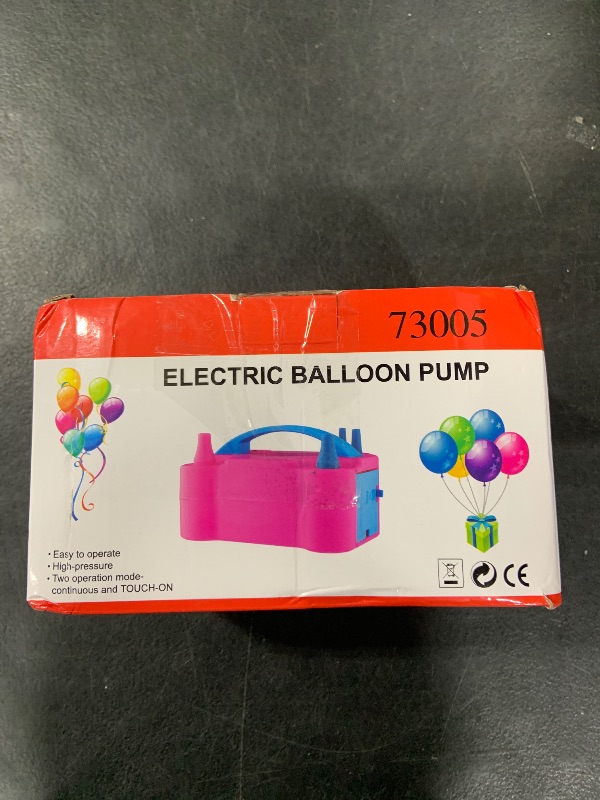 Photo 1 of IDAODAN Electric Balloon Pump, Portable Electric Balloon Blower Machine Balloon Air Pump Dual Nozzle110V 600W Balloon Inflator for Party Decorations