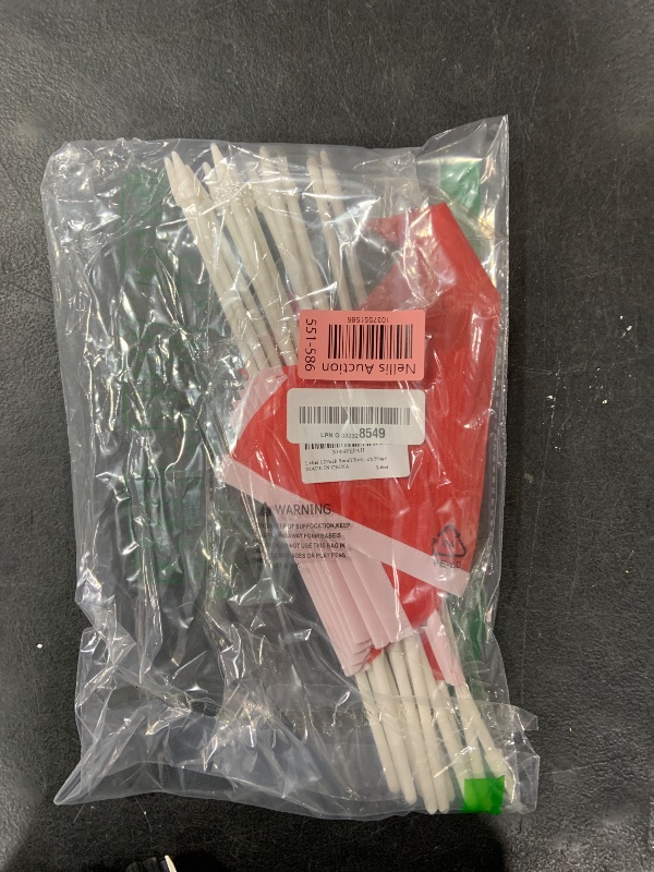 Photo 1 of Lebei 12Pack Small Red Pennant Stick Flag Mini Triangle Blank DIY Graffiti Hand Held 5x8 Inch Flags with Solid Pole