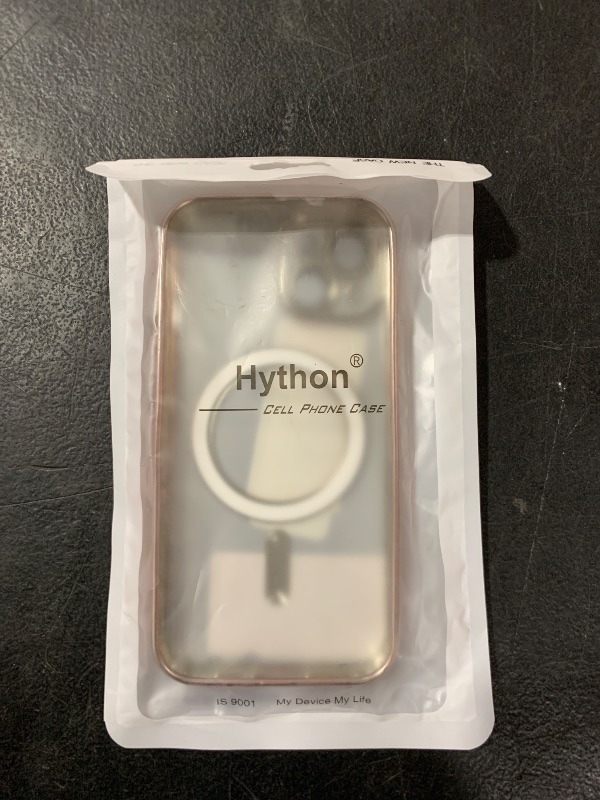 Photo 1 of Hython for iPhone 15 Case Clear Magnetic Glitter Phone Cases [Compatible with MagSafe] Full Camera Lens Protector Slim Gradient Sparkle Luxury Plating Shockproof Protective Cover Women Girls, Pink