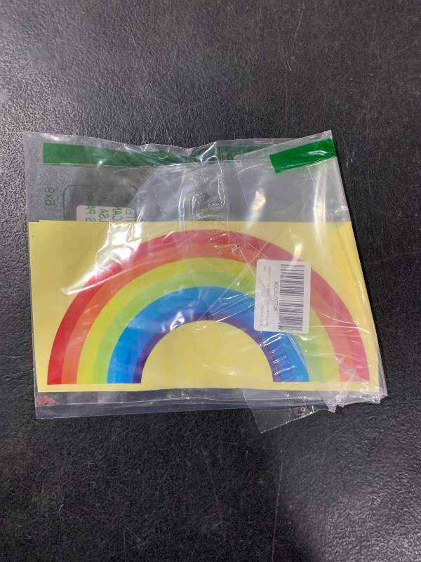 Photo 1 of AMIORO 2 Pcs Rainbow Sticker Car Rear Windshield Wiper Sticker Reflective Stickers Automotive Decals