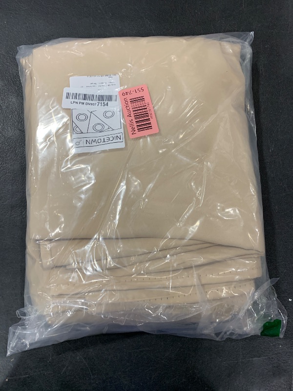 Photo 1 of NICETOWN Thermal Insulated Grommet Room Darkening Curtains/Draperies/Panels for Bedroom (2 Panels, W42 x L63 inches, Biscotti Beige)