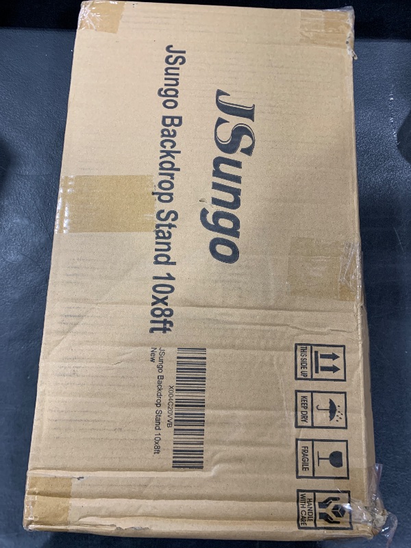 Photo 1 of JSungo 10x8.5 FT Backdrop Stand for Parties, Adjustable Photo Backdrop Stand Kit with Carrying Bag, Portable Background Stand Backdrop for Wedding, Photoshoot, and Photo Studio