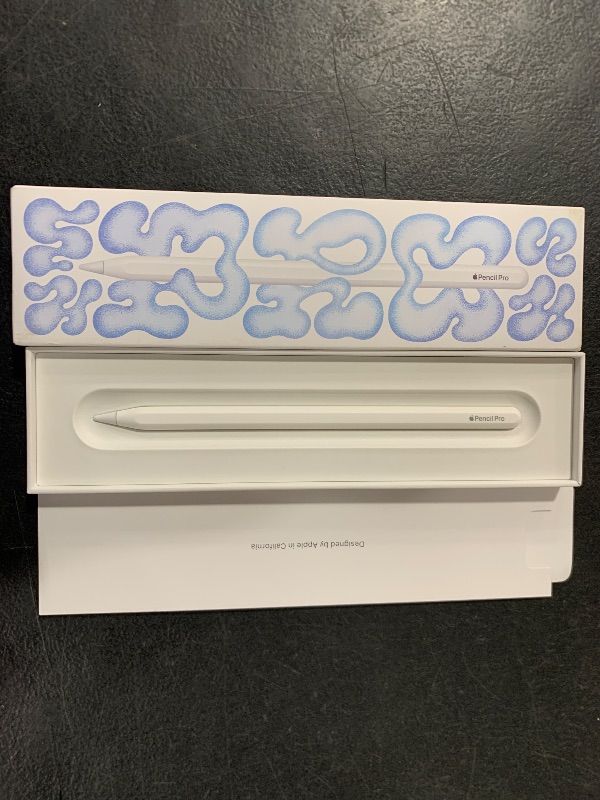 Photo 1 of Apple Pencil Pro: Latest Model - Device Compatibility Check Required - Pixel-Perfect Precision, Tilt and Pressure Sensitivity, Perfect for Note-Taking, Drawing, and Art. Charges and Pairs Magnetically
