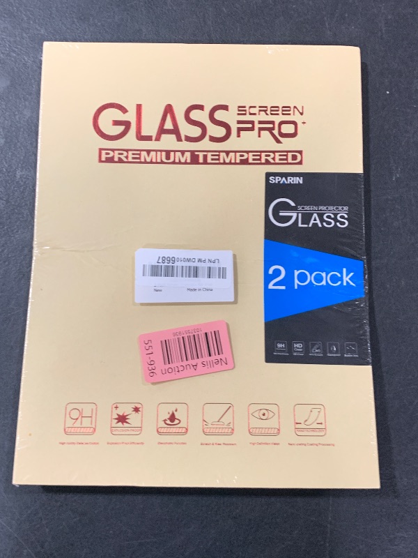 Photo 1 of SPARIN Screen Protector for iPad 11th 10th Generation (iPad A16 11-inch 2025/10.9 inch 2022), 2 Pack Tempered Glass for iPad 11/10 Gen, Case Friendly, Anti-Scratch, Touch Sensitive
