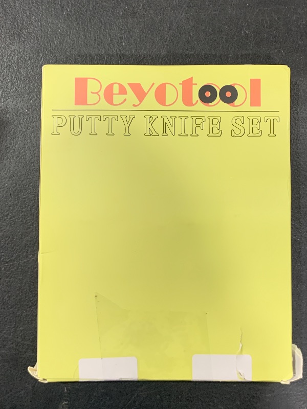 Photo 1 of Putty Knife, 4Pcs Spackle Knife Set (2, 3, 4, 5 in), Stainless Steel Paint Scraper, Taping Knife Tool for Repairing Drywall, Removing Wallpaper, Applying Putty, Plaster, Cement, Adhesive