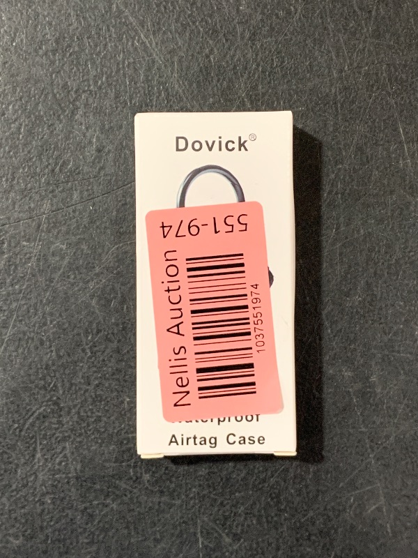 Photo 1 of Dovick- Waterproof Airtag Keychain Holder Case,Screw Full Cover Compatible with Apple Air Tag Tracker Key Ring (Black 1Pack)