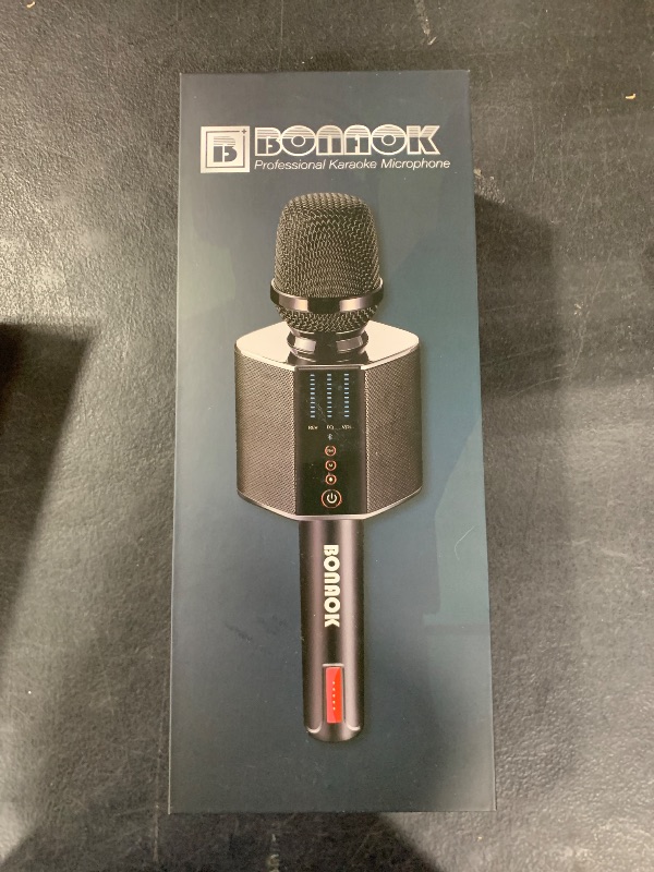Photo 1 of BONAOK Karaoke Microphone, Portable Wireless Bluetooth Karaoke Mic for Adults&Kids Car Home Outdoor Party, Karaoke Machine for PC/All Smartphone G50 Black 2025